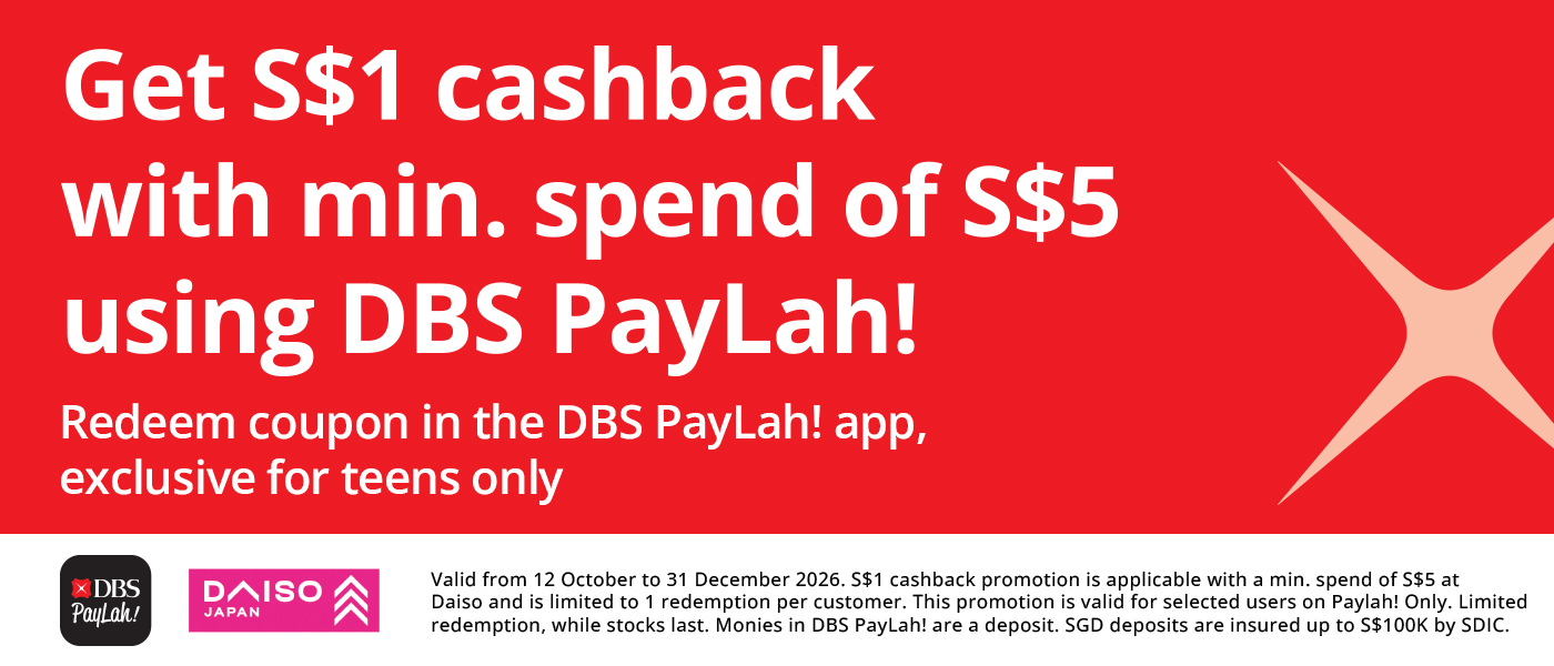 DAISO x DBS PayLah! Promo