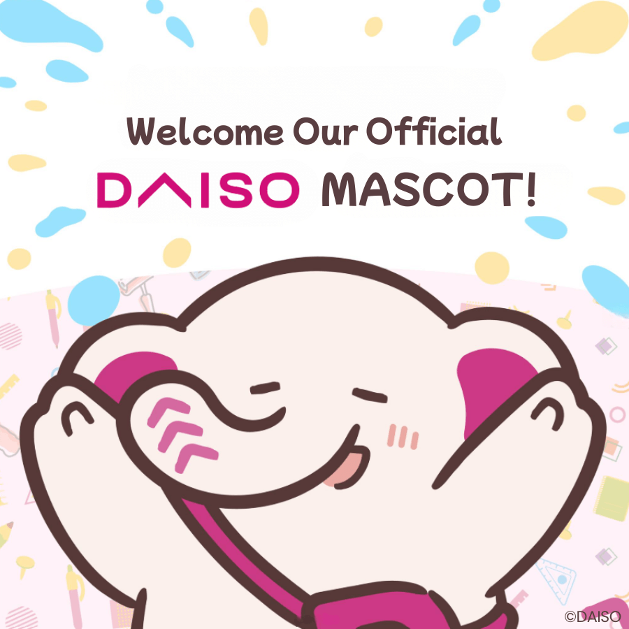 Check out DAISO’s 1st mascot debut in the stores! “DAIZO”!!